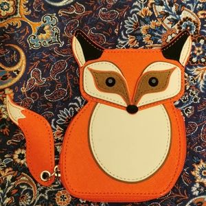 Kate Spade Blaze A Trail Fox coin purse like new!